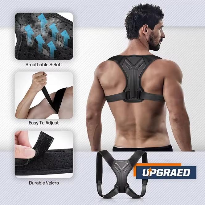 Adjustable back shoulder posture corrector belt clavicle spinal support home office sport upper back neck brace Adjustable back shoulder posture corrector belt clavicle spinal support home office sport upper back neck brace