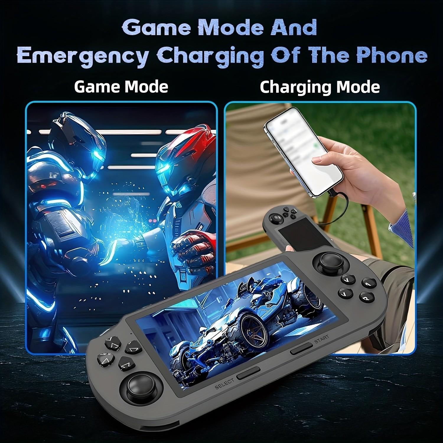 Portable Handheld Gaming Console, 4.5 Inch IPS Screen, 3000mah Battery, Mp4 E-Book Player, Multi-Function Game Machine, Gift for Adults