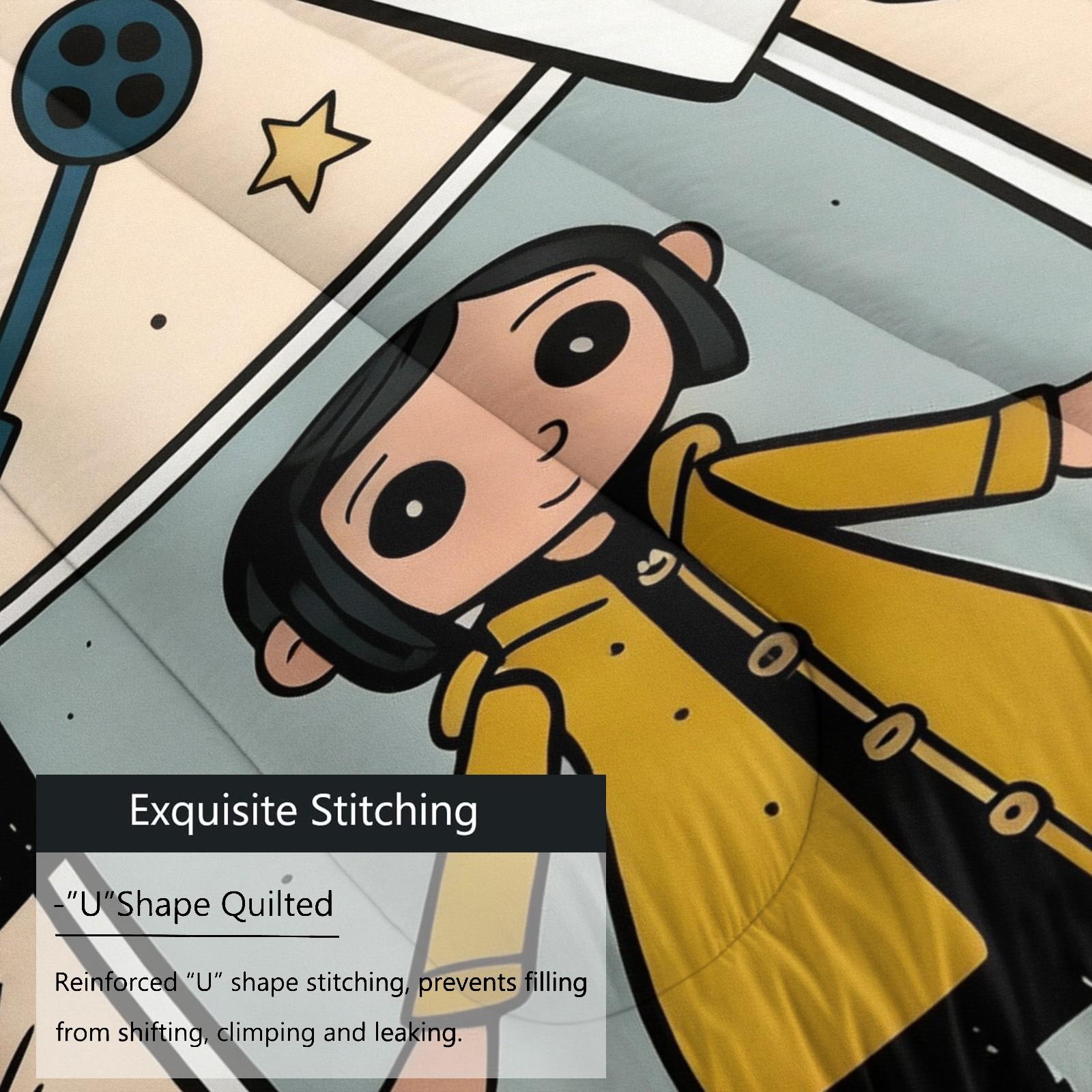 Caroline Pattern Decorative Bedding Set, Including 1 Blanket And 1 Or 2 Pillowcases Without Pillowcases, Suitable For Teenage And Adult Bedroom Bedding