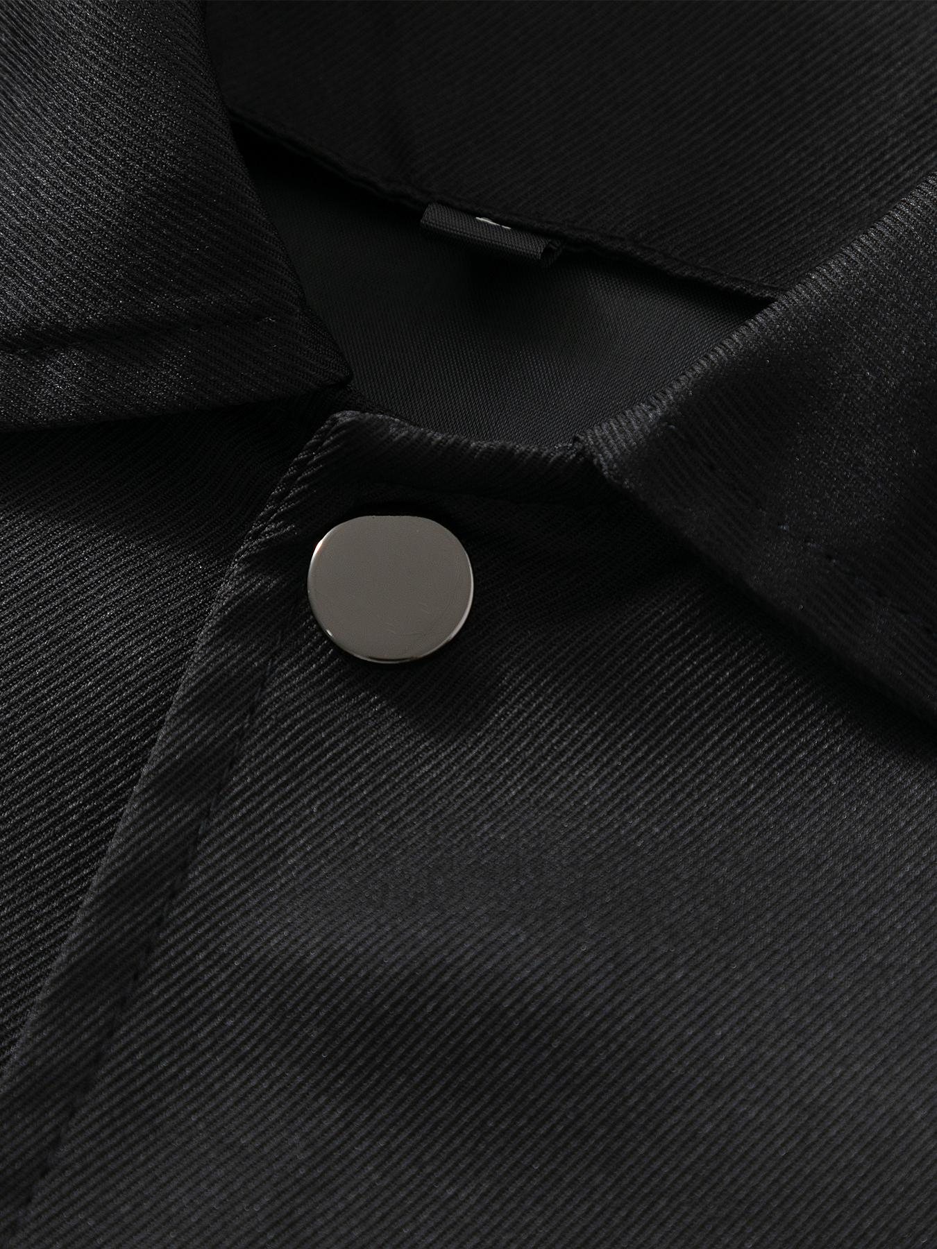 Men's Spring and Autumn Lightweight Casual Jacket - Simple Office Solid Color Light Business Style Collar Jacket, Button Front and Button Closure Design, Machine Washable, Polyester Fiber, Suitable for Daily Leisure, Work and Formal occasions