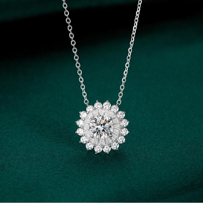 S925 Sterling silver Women's grace Snowflake Design Dangle Set, Necklaces and Rings，Christmas Themed Jewelry  for Party, Daily Decor