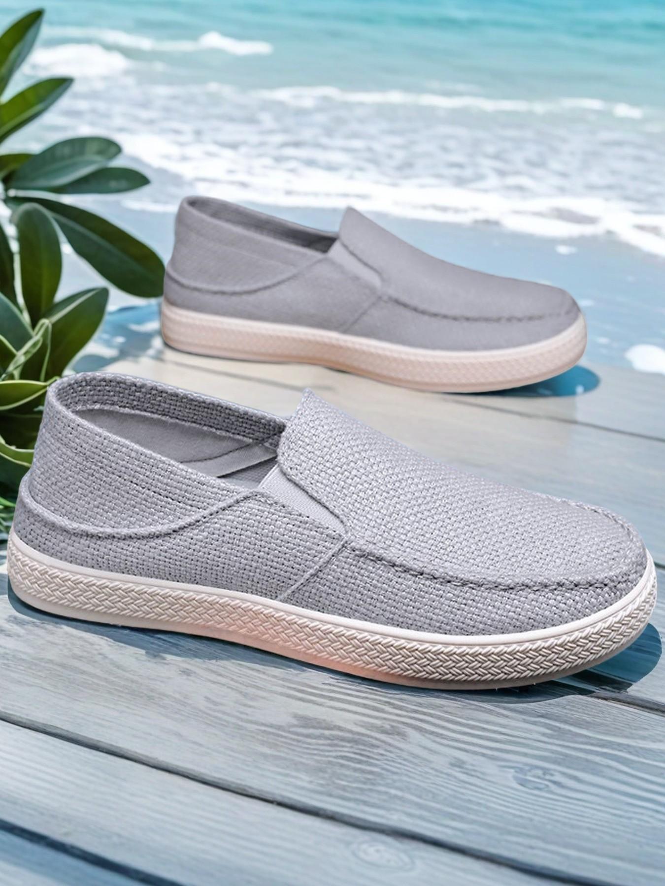 Men's Sport Shoes, Slip-On Running Shoes, Breathable Fitness Basketball Shoes, Lightweight Comfort Tennis Shoes, Easy Wear Athletic Footwear