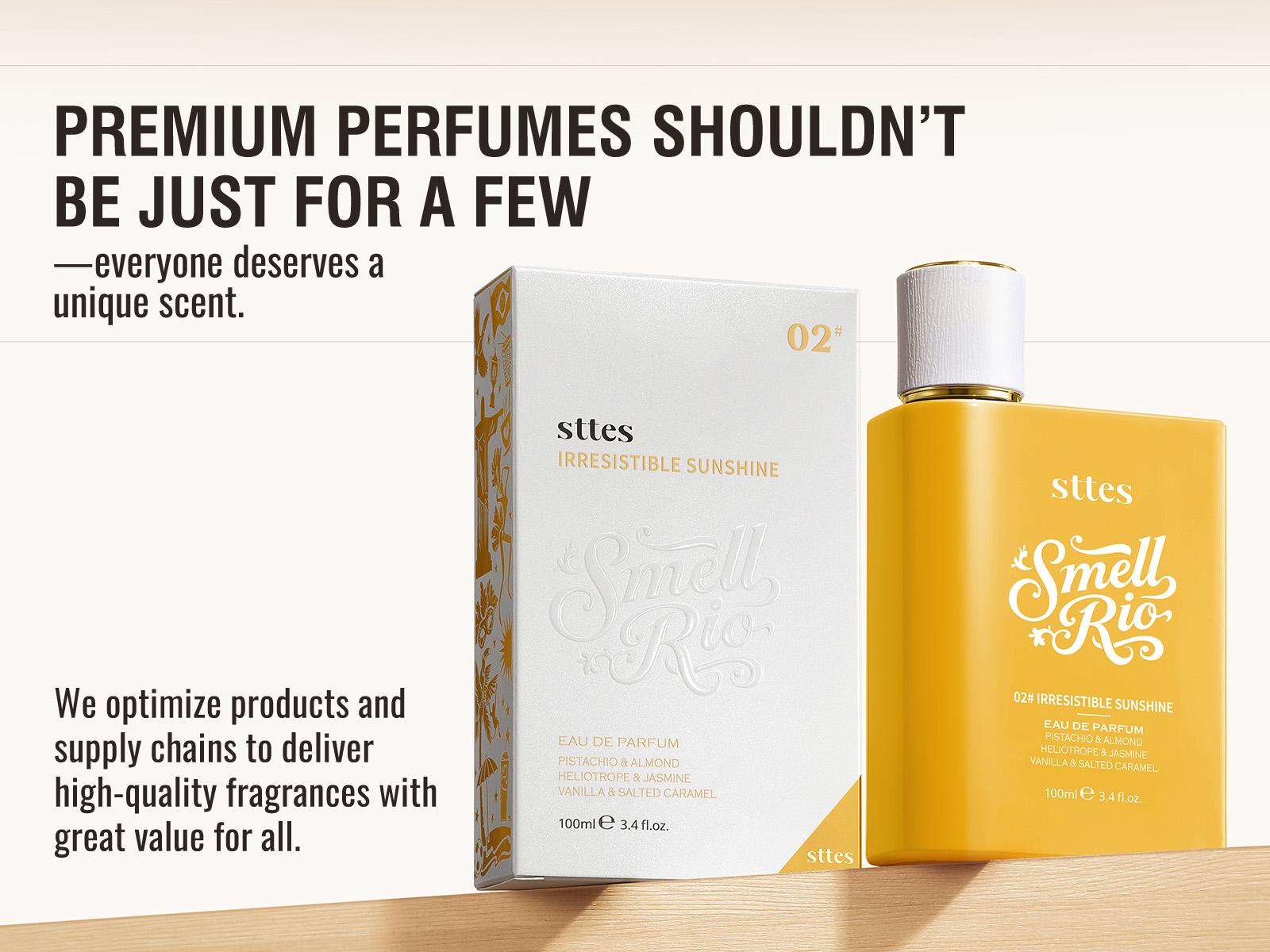 STTES Perfume 02 (The Long-Lasting Evolution of 602) - Eau De Perfume 100ml (3.4fl Oz)  vanilla Gourmet tune (Caramel vanilla flavor)
