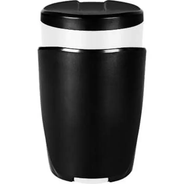 7oz Compact Single Unit Snack Container - White Food-Grade PP Kitchen Utensils Preserving Dispenser, Portable, Locking Lid, for Gaming, Work
