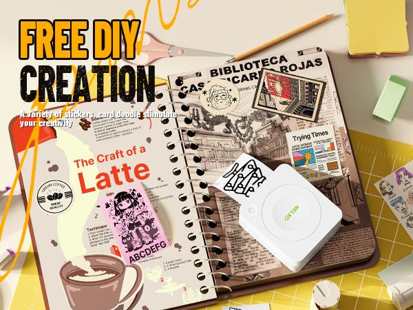 Mini Sticker Printer-2 Inch Bluetooth Thermal Pocket Printer,Inkless Portable Printer for School Notes,Photos, Memos,Lists,Gifts,Journals Mini Sticker Printer-2 Inch Bluetooth Thermal Pocket Printer,Inkless Portable Printer for School Notes,Photos, Memos,Lists,Gifts,Journals