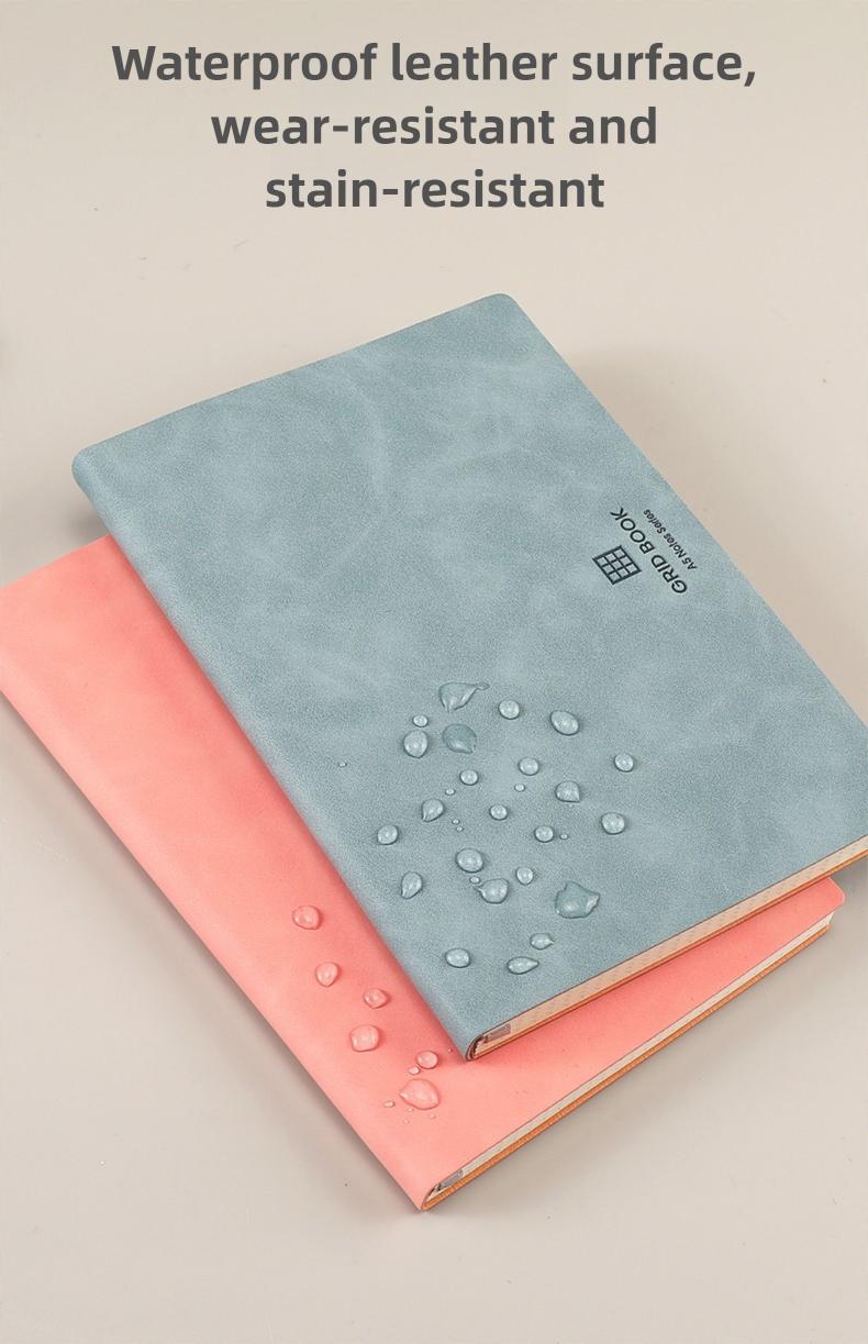 A5 Grid Notebook, Multifunctional Graph Paper Journal, Ideal for Students, Math & Engineering, Drawing Sketchbook, Writing School Supplies, Durable Drawing Notebook