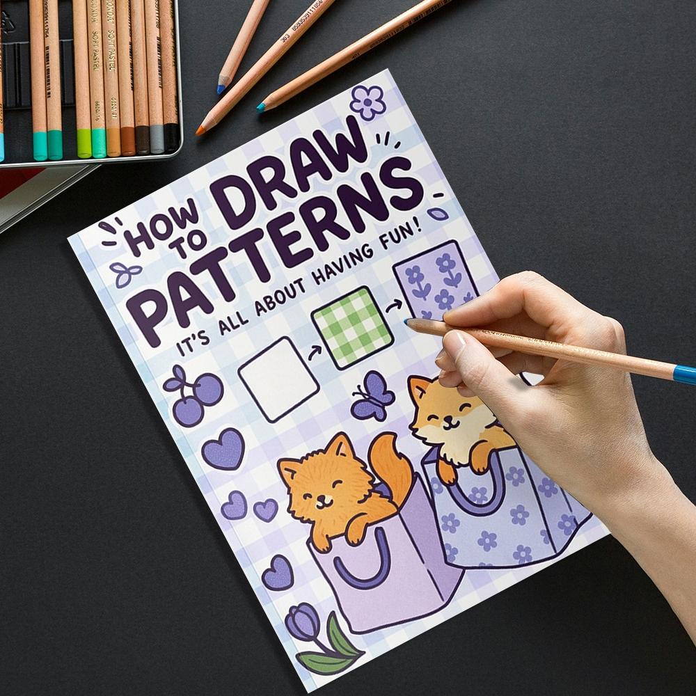 Pattern Design All-in-One Notebook - Artistic Guide & Multi-Use Drawing Composition Notebook for Creative Development Watercolor Workbook