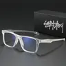 SUPKLEY TR-90 Lightweight Anti Blue Light Glasses, Fashionable Frames Glasses, Unisex Business Style Glasses, Stylish Square Frames With Plain Square Frame For Outdoor Play/Daily Wear, Square Frame Eyewear, Square Frame Eyeglasses