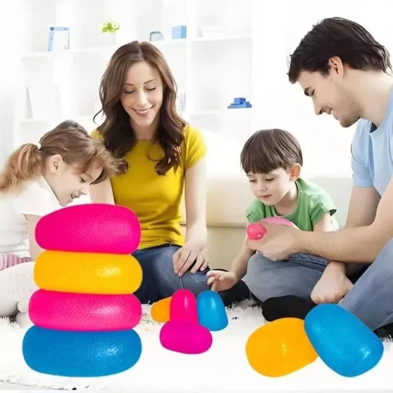 1pc Squeeze Stress Relief Toy, Decompression Squeeze, Candy Shape, Multicolor Textured Surface, Perfect for Office and Classroom, Ideal Gift for Christmas, Easter, Birthday