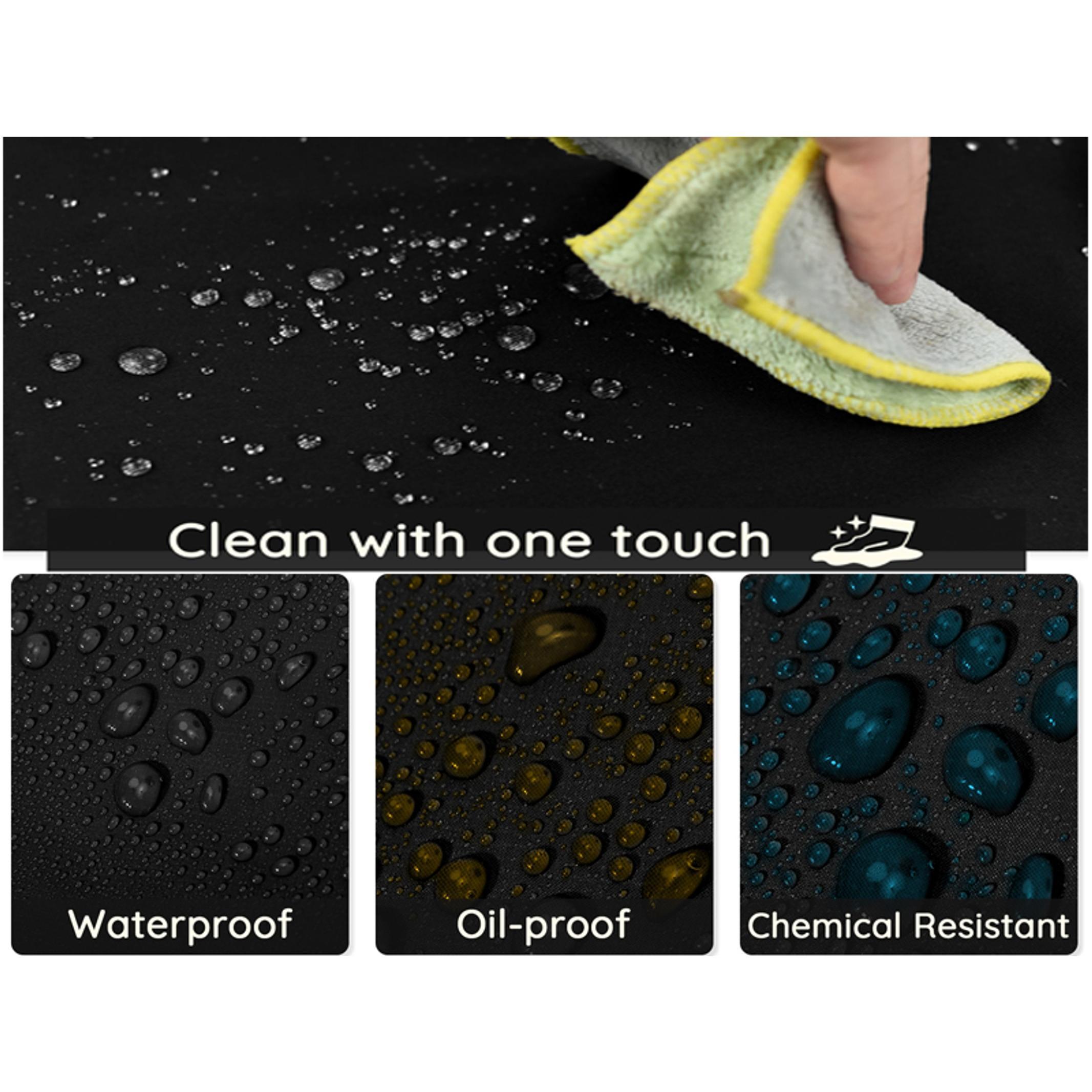 Thicker Rubber Apron, Extra Long Adjustable Apron, Heavy Duty Oil&Chemical Resistant Waterproof Work Aprons