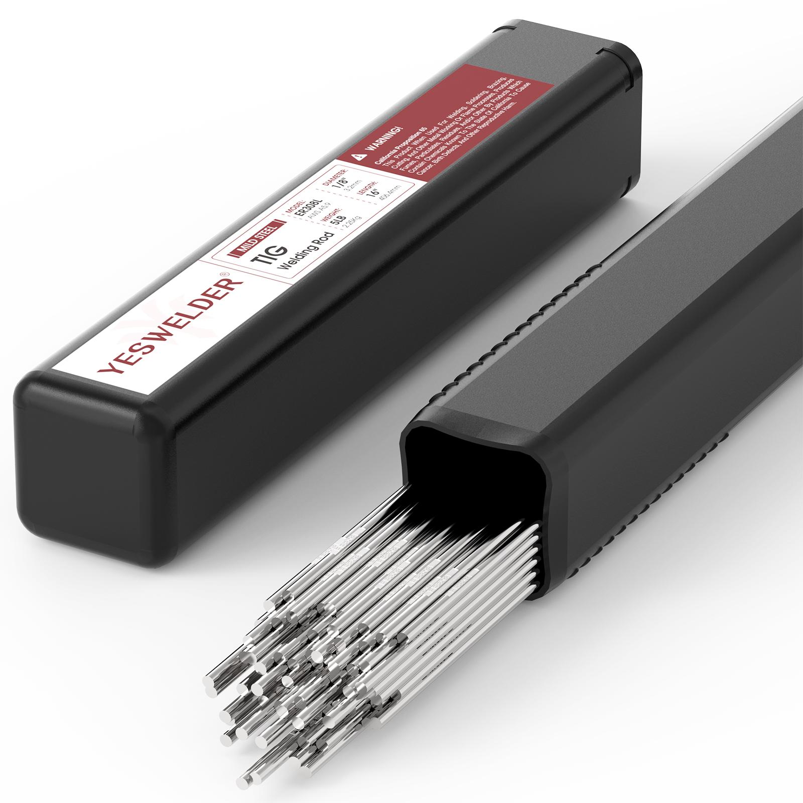 YESWELDER ER308L Stainless Steel TIG Welding Rod 5LB 1/8" 1/16" 3/32" x 16" TIG Filler Rods