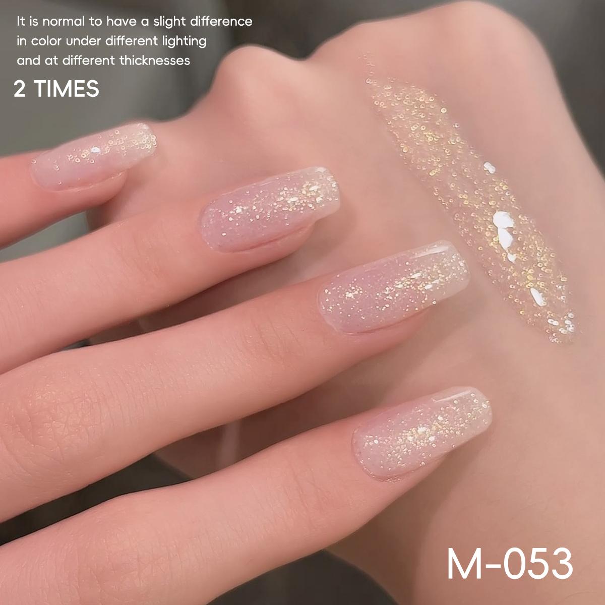 6PCS*15ML Pink 6-Color Set - New Popular Nail Gel in Pink Series, a Set of 6 Nail Polish Gels with LED Ultraviolet Gel, High Saturation, Long-Lasting And Strong Without Damaging Nails, Essential Salon Gel for Home Manicure