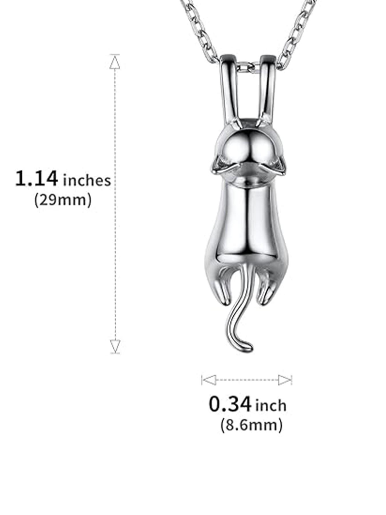 Cat Necklaces for Cat Lovers  Womens  Kitten Pendant Cat Collarbone Necklace