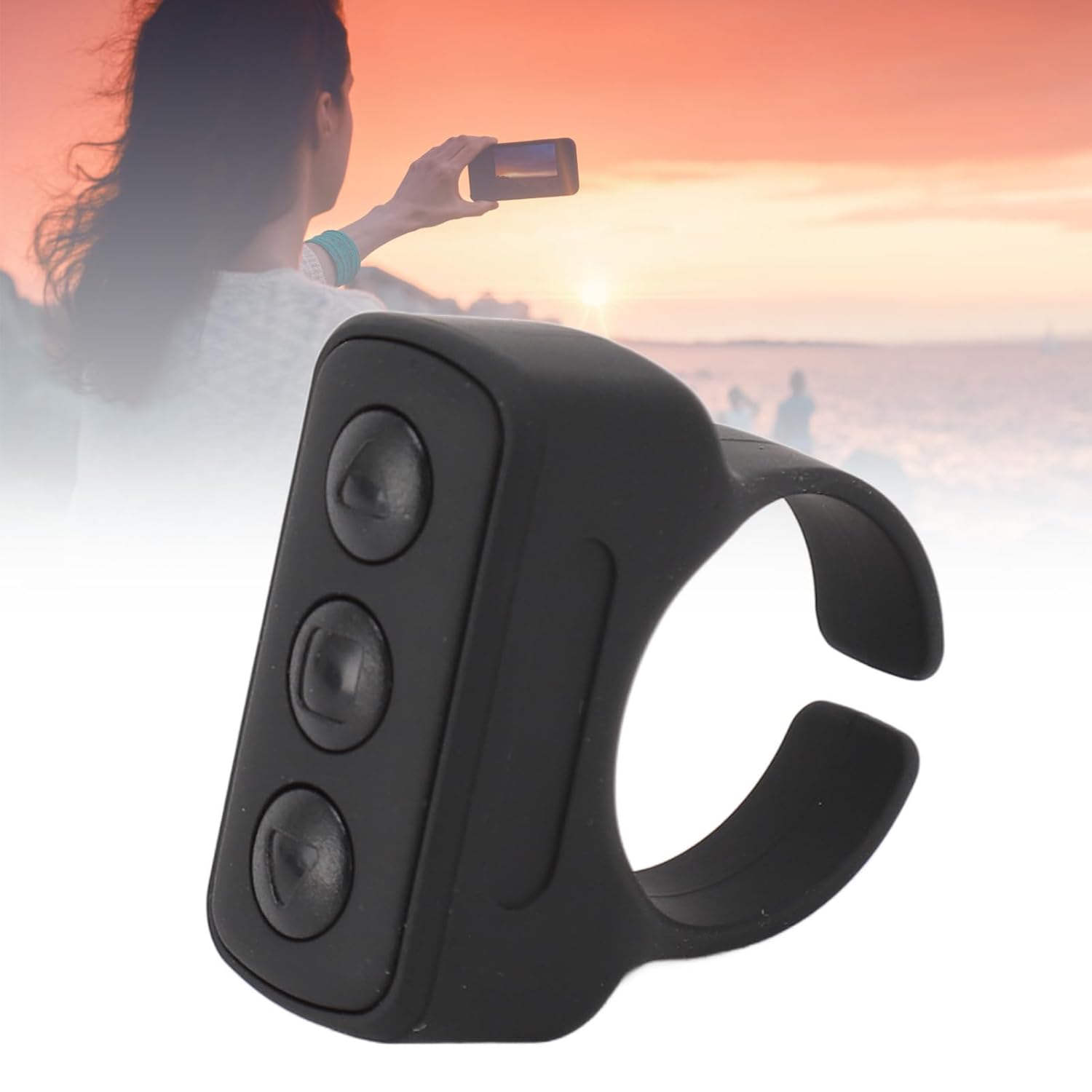 Bluetooth-compatible Ring Controller for Camera Shutter, Remote Control for Smartphone Cameras, Holiday Gift, Party Favors, 1pcs