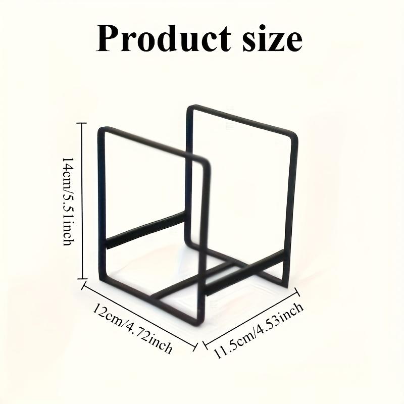 [2pcs Dish Rack] Space-Saving Vertical Plate Holder for Plates, Cutting Boards, and Pot Lids, Perfect for Small Kitchens, Dish Drying Rack for Kitchen Counter, Countertop Organizer, Modern Kitchenware, Sturdy Metal Frame