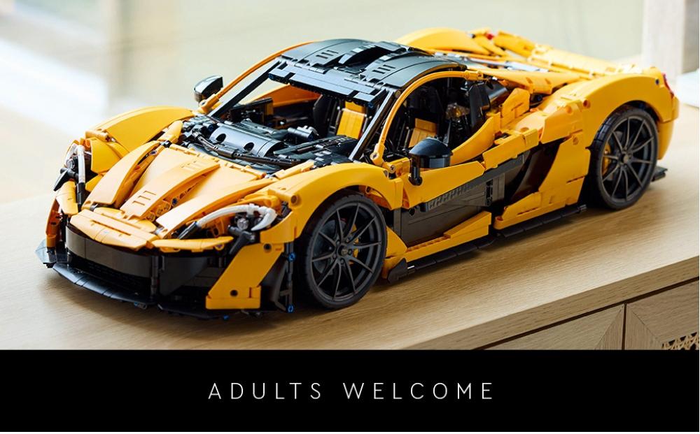 Technic  P1 Hypercar Building Set, Scale Model Car Kit for Adults to Build, Collectible Vehicle with V8 Piston Engine and 7-Speed Gearbox, Gift for Men, Women, Him or Her 42172 P1 building kit for birthday/Christmas gift  P1 building blocks gift for car l