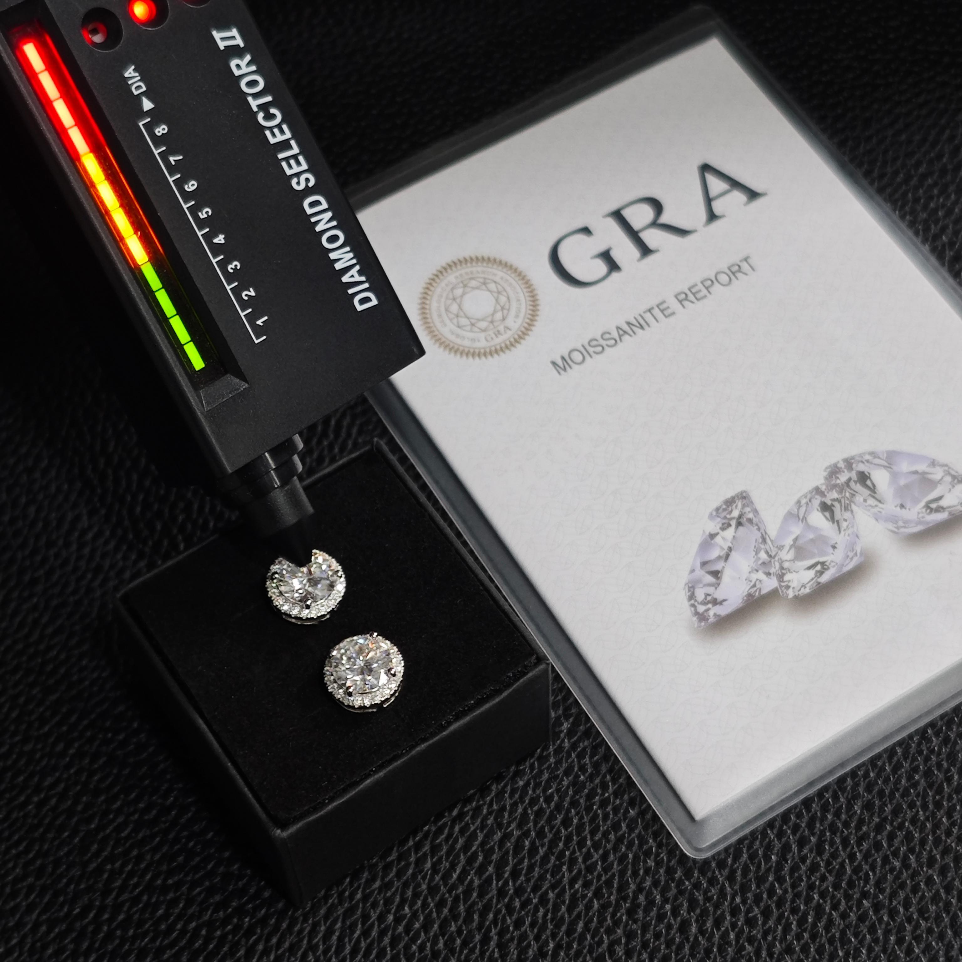 [Unisex Earring] Delzzad Halo Stud Earrings Synthetic Moissanite Stud Earring Jewelry S925 Birthday Anniversary Mother's Day Christmas Gifts for Men Women