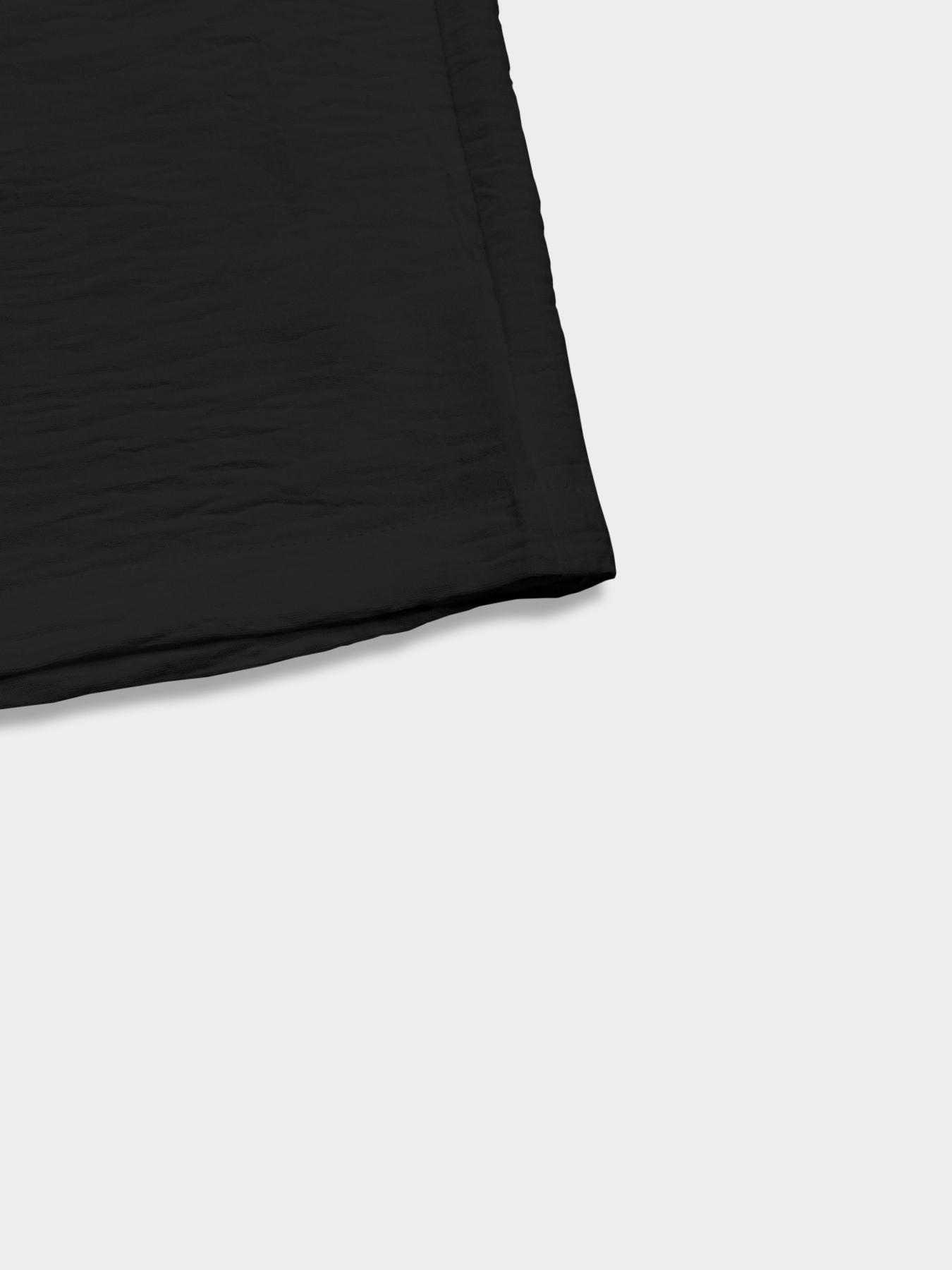 Women's Casual Loose Black Linen Wide Leg Pants Elastic Waist Drawstring Baggy Trousers Streetwear Yoga Lounge Wear