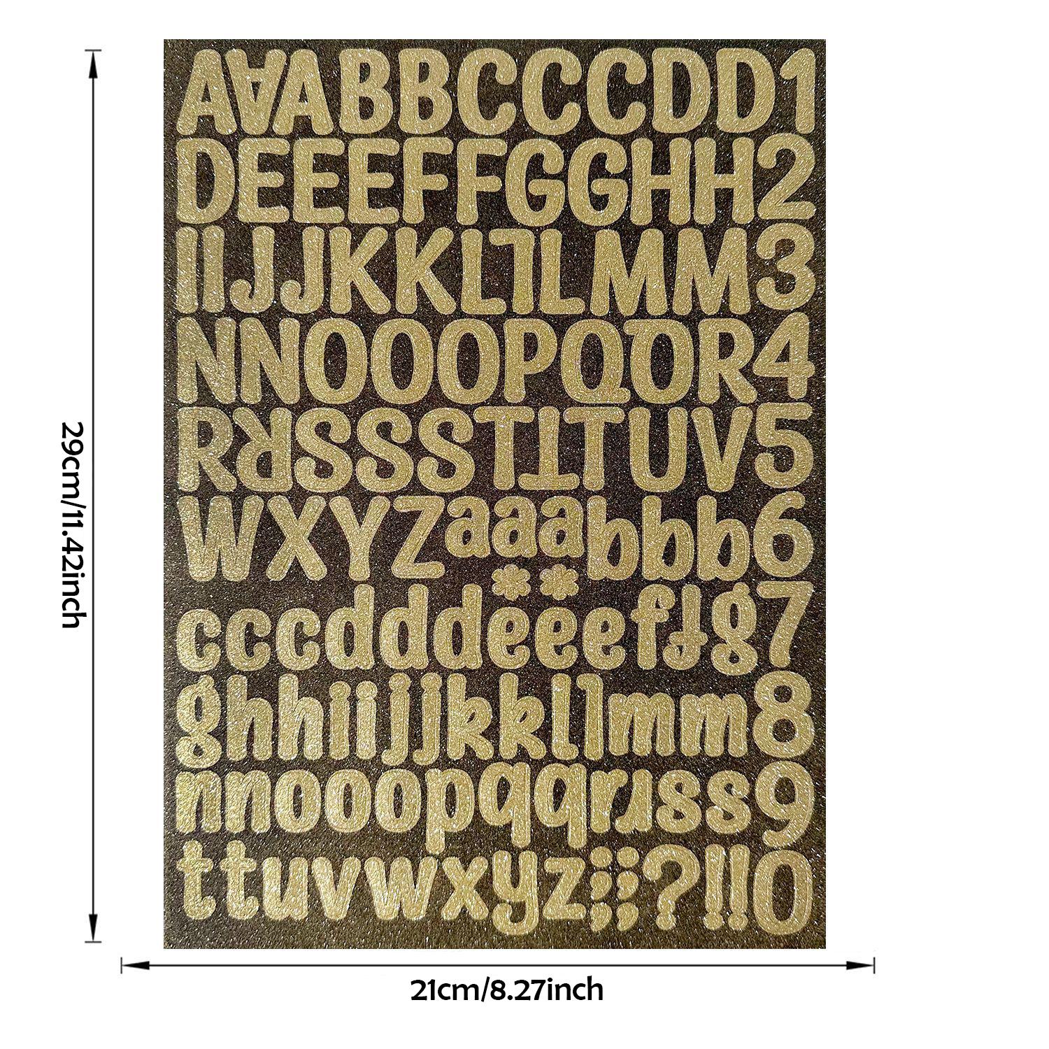 8 Letter Stickers, 8 Colors Alphabet Number Stickers, Shiny Gold Silver Letters, Christmas Gift, DIY Crafts, Scrapbook, Envelope, Card, Sign Decor, Glossy Stickers, Aesthetic Stickers