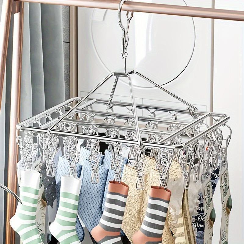 Multi clip style air hangers, sock drying racks, solid thick household sock clips, underwear and sock balcony drying racks