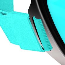 JRing Full Face Snorkel Mask Adult Snorkeling Gear Dry Top Breathing System Foldable Anti-Fog Anti-Leak with Camera Mount