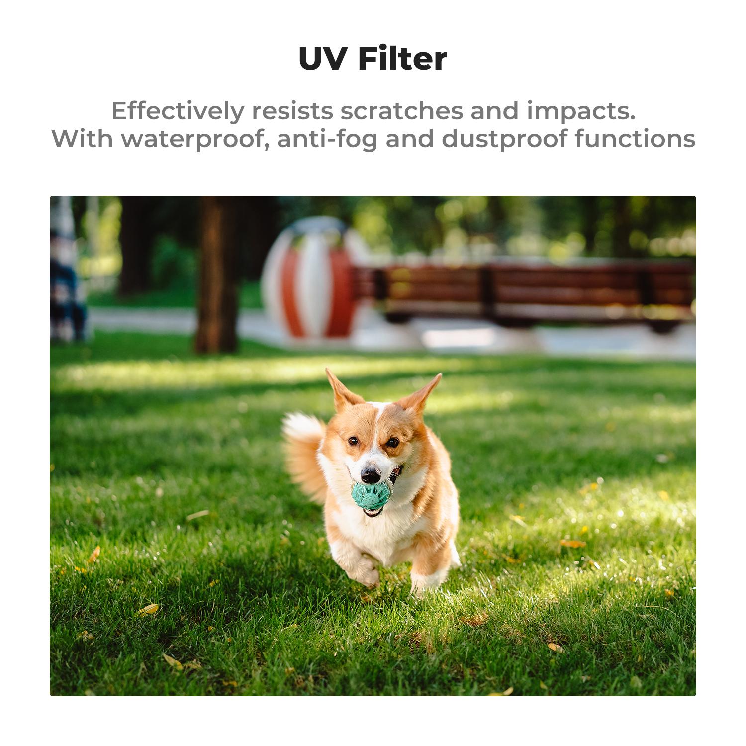 【K&F CONCEPT】UV/CPL/ND Filter Set Compatible with DJI Osmo Pocket 3, 6 Pack Magnetic UV+CPL+ND16/PL+ND32/PL+ND64/PL+ND256/PL Protection Polarizer Neutral Density Filters, Multi Coated HD Optical Glass