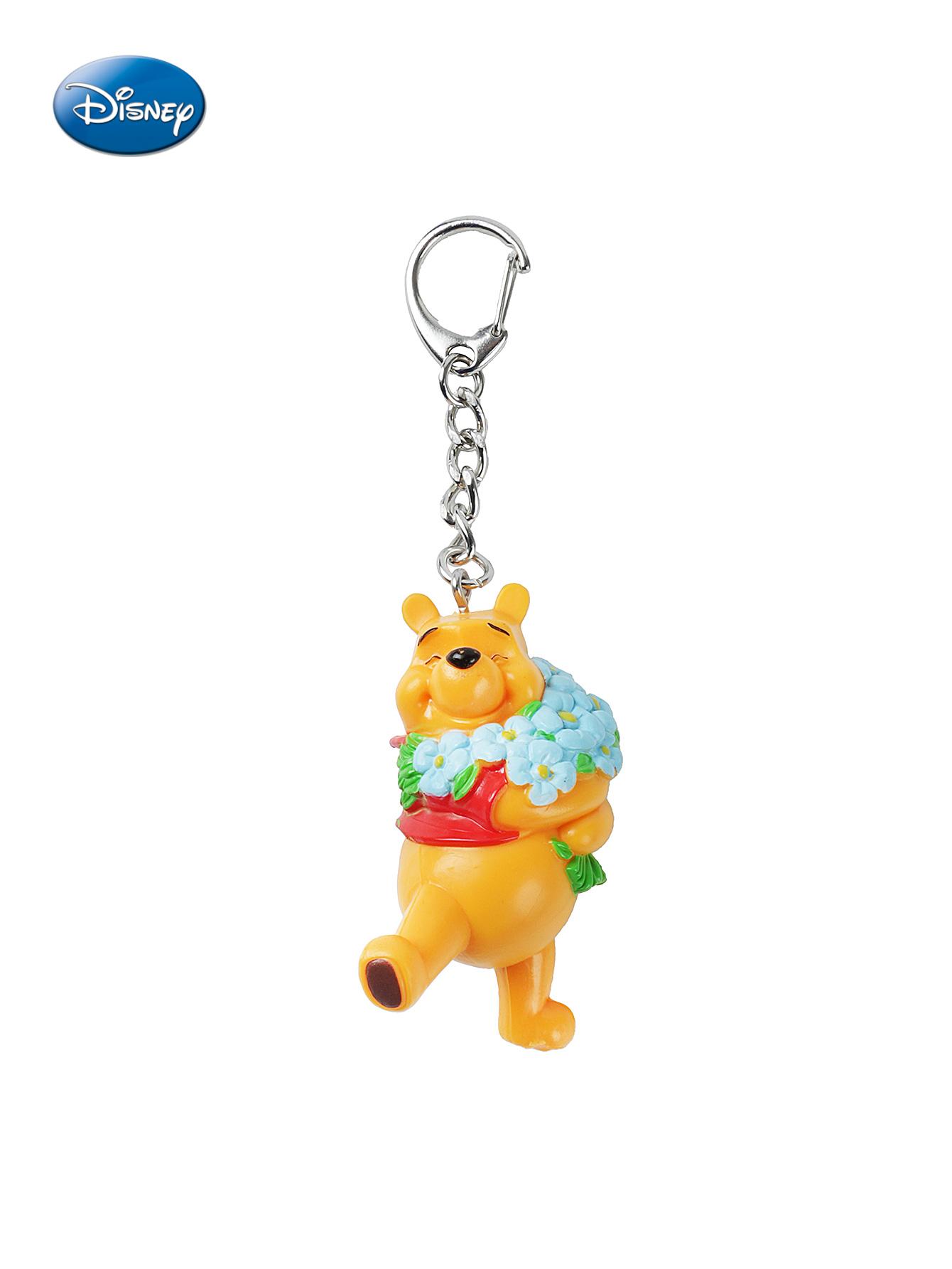 1pc Disney Officially Licensed Winnie The Pooh Cartoon Character Keychain Cute PVC Key Chain Animation Peripheral Key Ring Backpack Charm Car Key Accessories