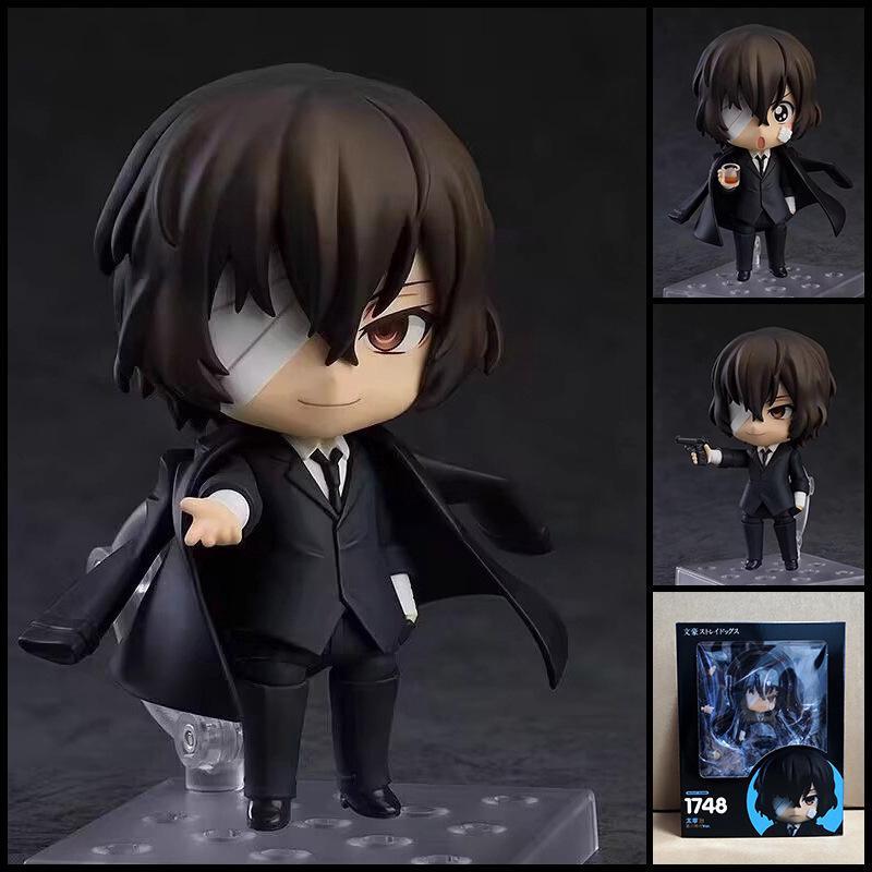 Bungo Stray Dogs Anime 893# Nakajima Atsushi Dazai Osamu Edogawa Rampo Figures Toy Cartoon Model Movable Doll Ornament Xmas Gift