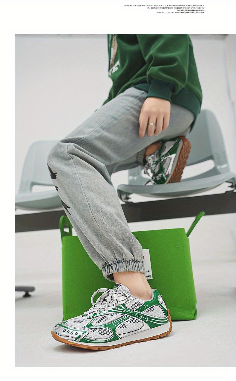 Bestselling Silver Chunky Sneakers for Women, New Summer Style, Thick-Soled Height-Increasing, Retro Breathable Mesh Sports Shoes for Men Silver Mesh Sneakers That Go With Every Outfit  Obsessed!