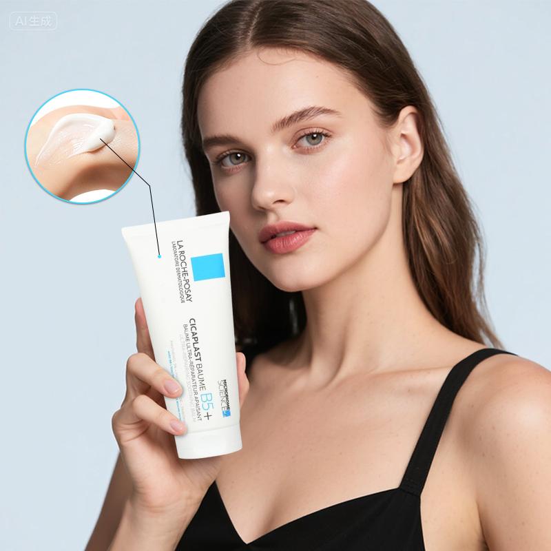 La Roche-Posay Cicaplast Baume B5 Soothing Repairing Balm 100ml/97g/3.3oz | Antibacterial Collagen Complex Moisturizer | For Sensitive Dry Skin Peeling | Hypoallergenic Gentle Everyday Mild Care