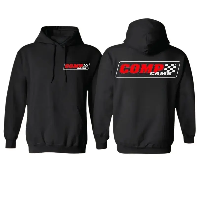 Men's Retro Racing Skull Hoodie, Cozy Cotton Motorsport Streetwear, Long Sleeve Pullover for Car Lovers, Graphic trendy sweatshirt