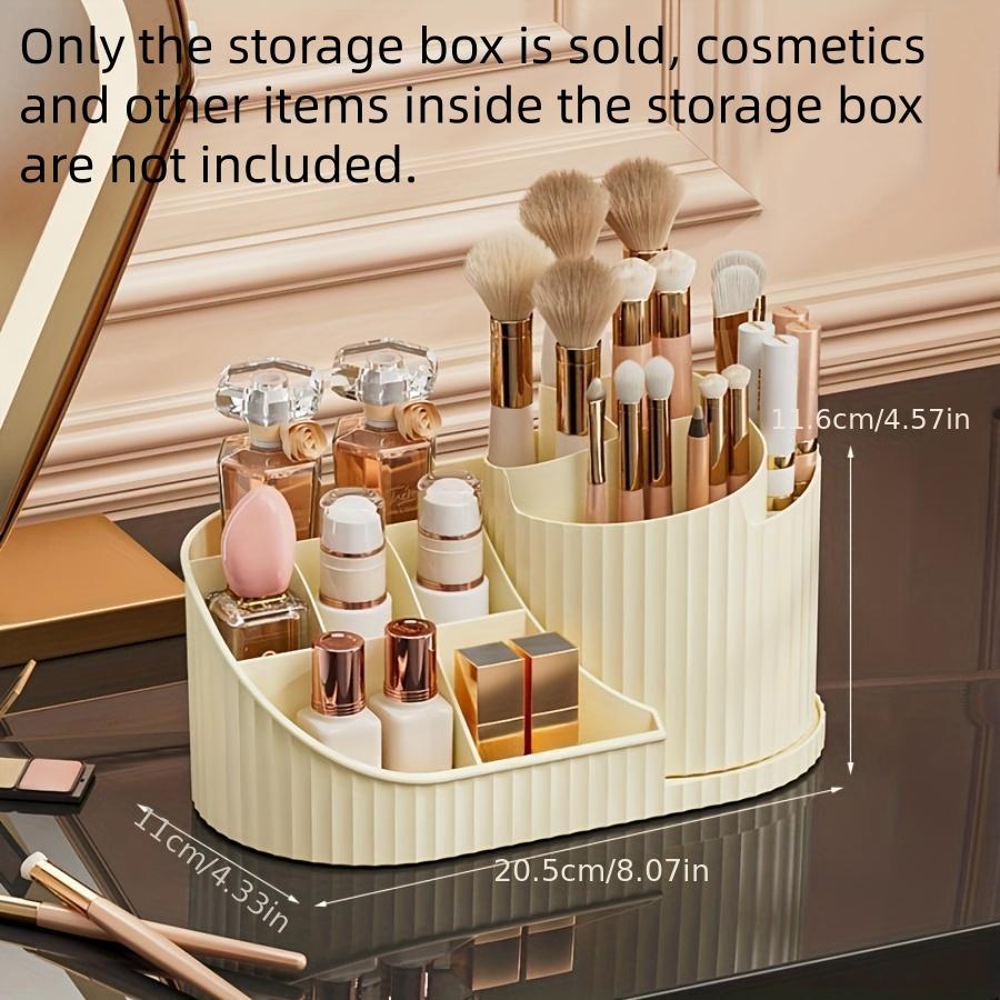 Rotating Makeup Brush Storage Box, Large Capacity Makeup Tool Storage Rack, Desktop Makeup Organizer for Bedroom Bathroom, Cosmetics Organizer Storage Rotating Makeup Brush Storage Box, Large Capacity Makeup Tool Storage Rack, Desktop Makeup Organizer for Bedroom Bathroom, Cosmetics Organizer Storage