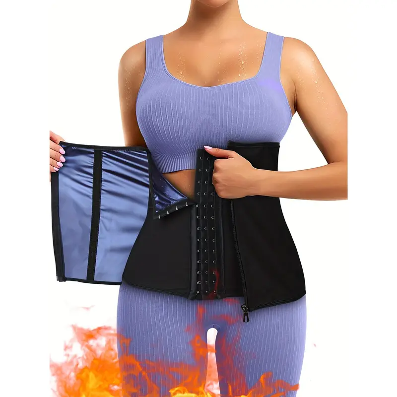 Women's Tummy Compression Shapewear Belt - Lightweight 3-Hook Adjustable Waist Cincher, Form-Fitting Activewear for Body Contouring & Booty Lifting