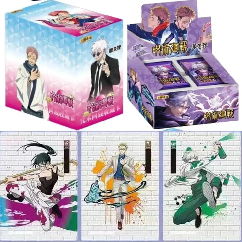 2026 Popular Toy Cards Jujutsu Kaisen Card Gojo Satoru Fushiguro Megumi Itadori Yuji Warlock Anime Character Collection Card Games Toy Gift 2026 Hot selling toys