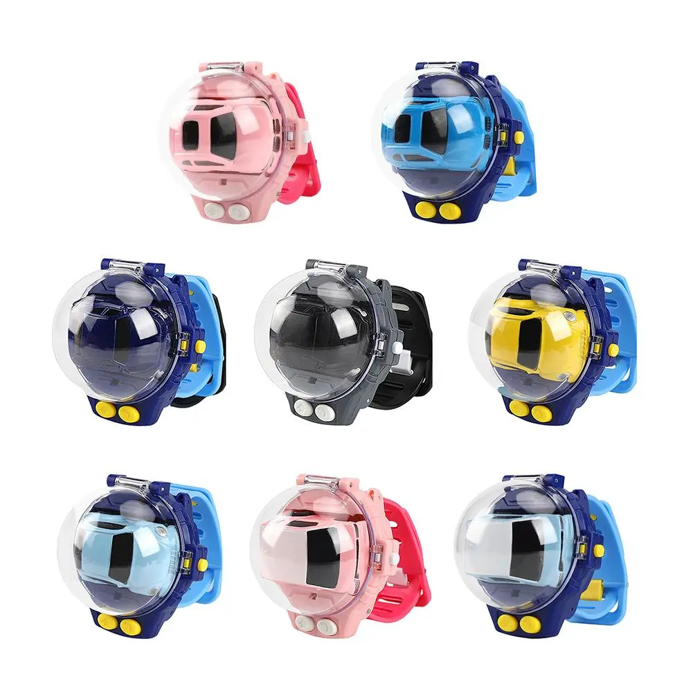 4CH 1/58 Wrist Watch Controlled 5km/h 2.4GHz RC Small Racing Car Game Toys