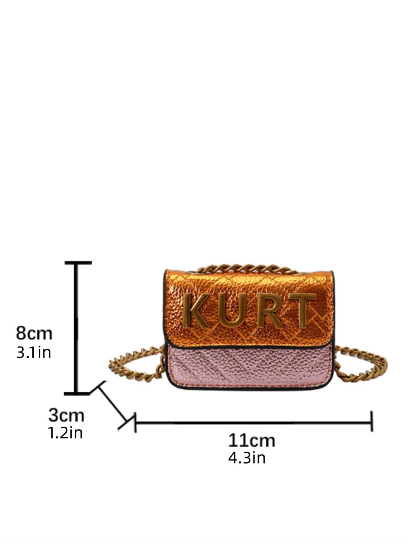 Mini Crossbody Chain Bag, Small Shoulder Bag with Magnetic Letter Flap, Elegant Chain Strap, Multi-Color Options, Casual Style, All Seasons Use