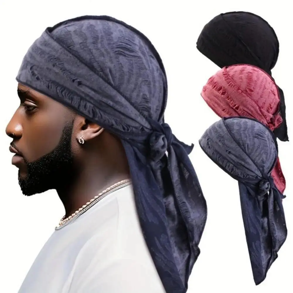 3-Pack Vintage Ripped Pirate Headband, Retro Color Bandana Scarf for Men Women, Adjustable Unisex Neck Scarf & Head Wrap for Halloween, St. Patrick’s Day & Everyday