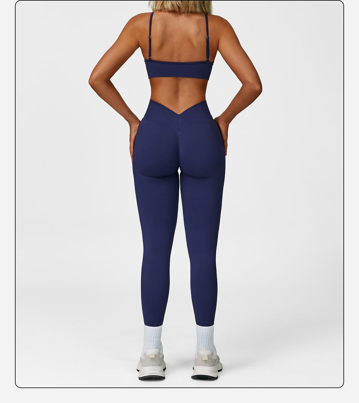 MFVIM Women's Christmas Fitness Set 2-Piece Seamless Skin-Exposed Backless Vest Sports Bra & High-Waist Cycling Shorts Yoga Pants Comfortable Sportswear for Yoga Running & Casual Wear Christmas Gifts, 2 Piece Sets, Workout Sets For Women