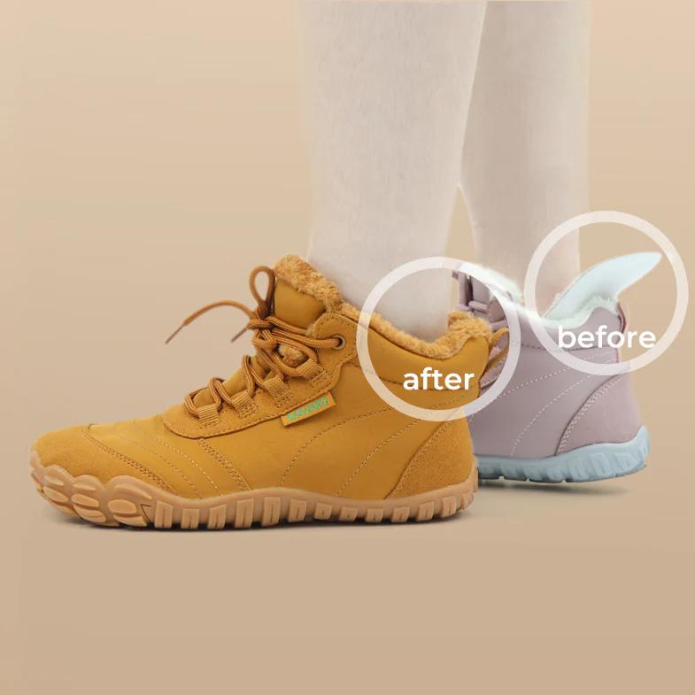 Saguaro Will II Winter Barefoot Shoes for men/women Splash-resistant Furry Warm lining Rubber sole Mid-tube Wide toe comfort Walking Boot  Outdoorfun