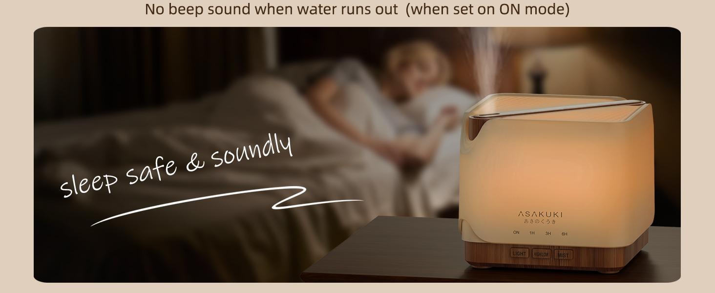 ASAKUKI 700 ml Premium Essential Oil Diffuser, 5 in 1 Ultrasonic Aromatherapy Fragrant Oil Vaporizer Humidifier, Timer and Auto-Off Safety Switch, 7 LED Light Colors