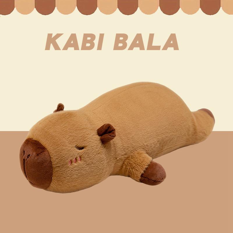 Filled with memory foam, this adorable capybara pillow is soft, comfortable, and perfectly combines the best qualities of plush toys, teddy bears, and pillows. Lightweight and portable, it's a perfect gift for a girl.