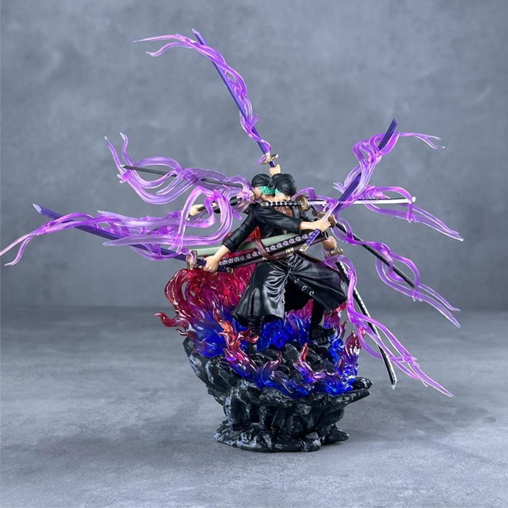 One Piece Roronoa Zoro Ashura Figure, 9-Sword Style Demon God Statue, Ultimate Gift for Otakus & Anime Lovers, Collectible Figurine