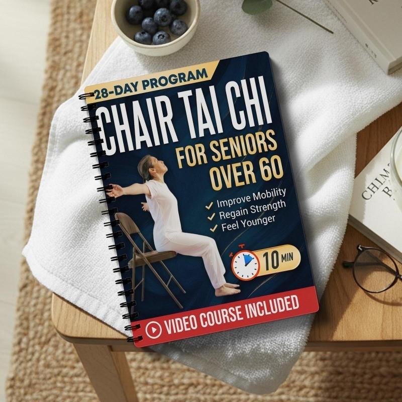 Chair Tai Chi for Seniors Over 60: Safe & Easy 10-Minute Daily Seated Flows to Improve Mobility, Regain Strength, Feel Younger, and Sharpen Your Mind | With Illustrations & Video Tutorials