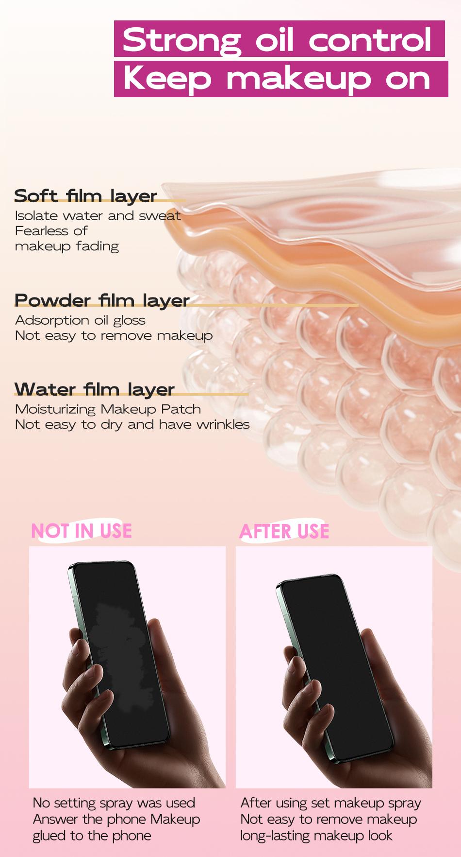 Maycheering Get Grip Matte Water Gloss Setting Spray, Makeup Setting Mist, Makeup Fixing Spray - 2.03oz Waterproof Oil Control Moisturizing Setting Spray, Light Lasting Formula, Anti-smudge, All Day Lasting Setting for Sensitive Light Skin
