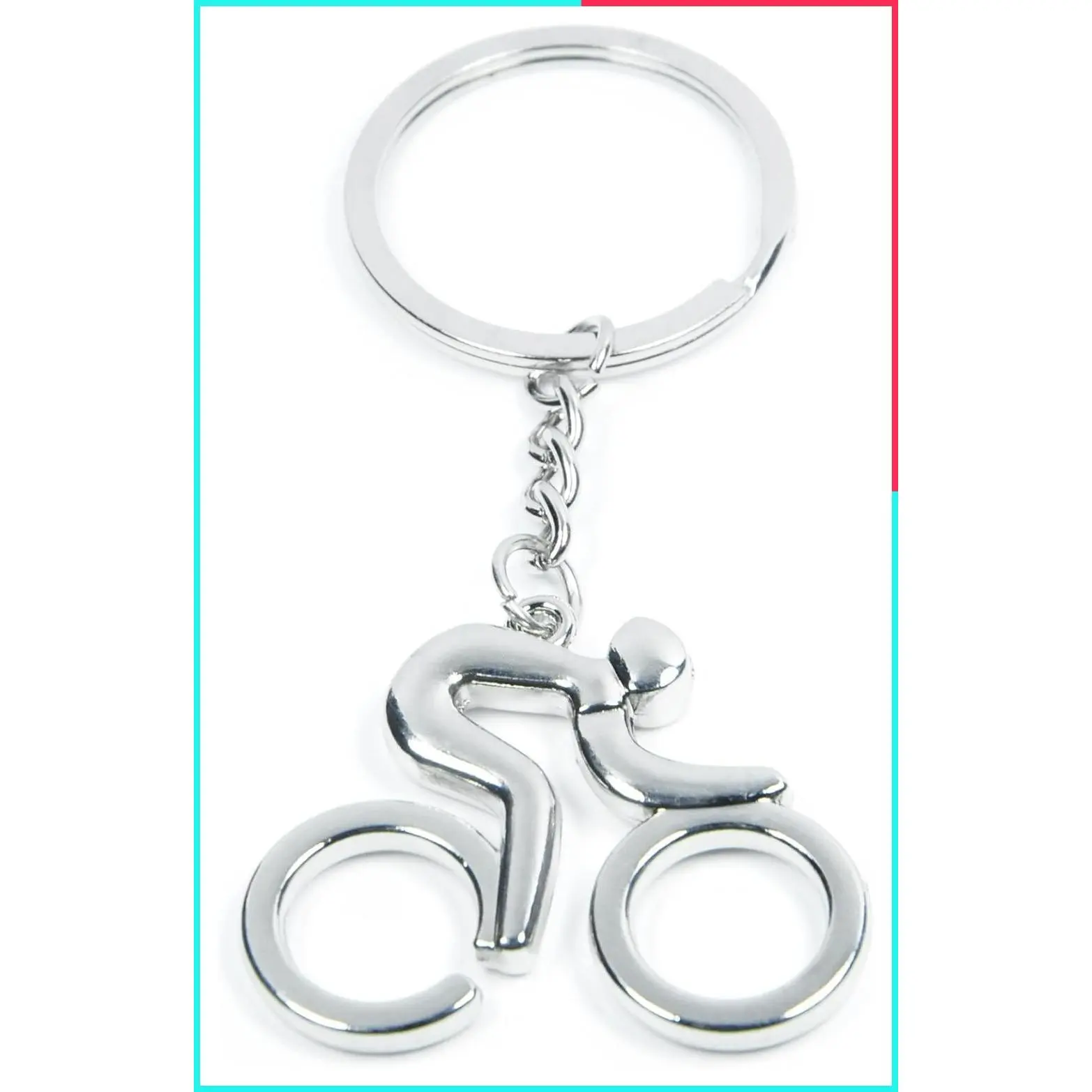 Cycling Lover's Keychain - Active Bicycle Key Ring, Upscale Lucky Bike Race Souvenir (Riding Keychain A)