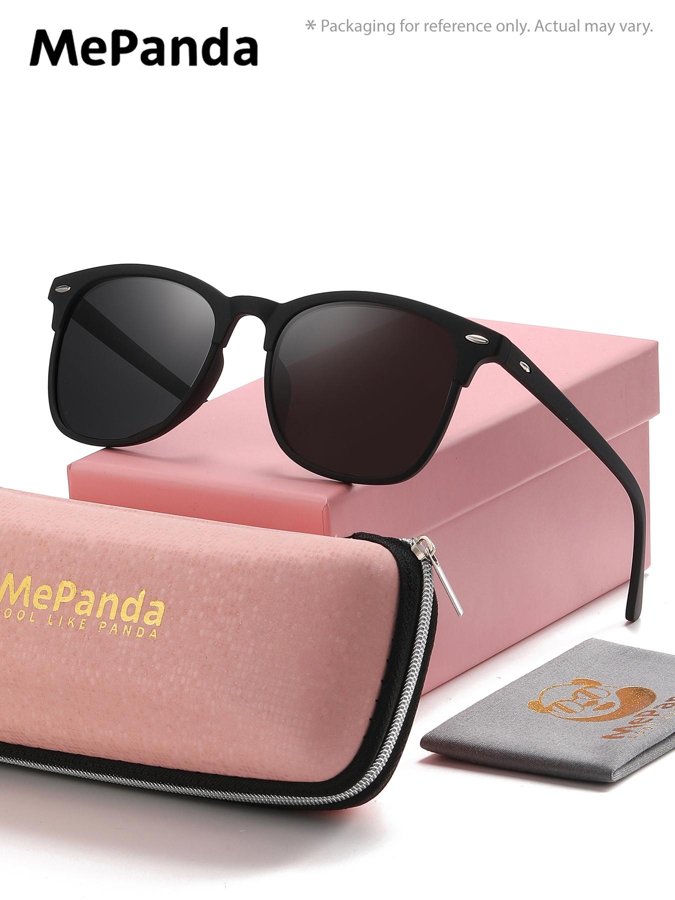 1 Piece MePanda Unisex Square Full Frame Sunglasses Smooth Lines Elegant and Refined Sunglasses UV400