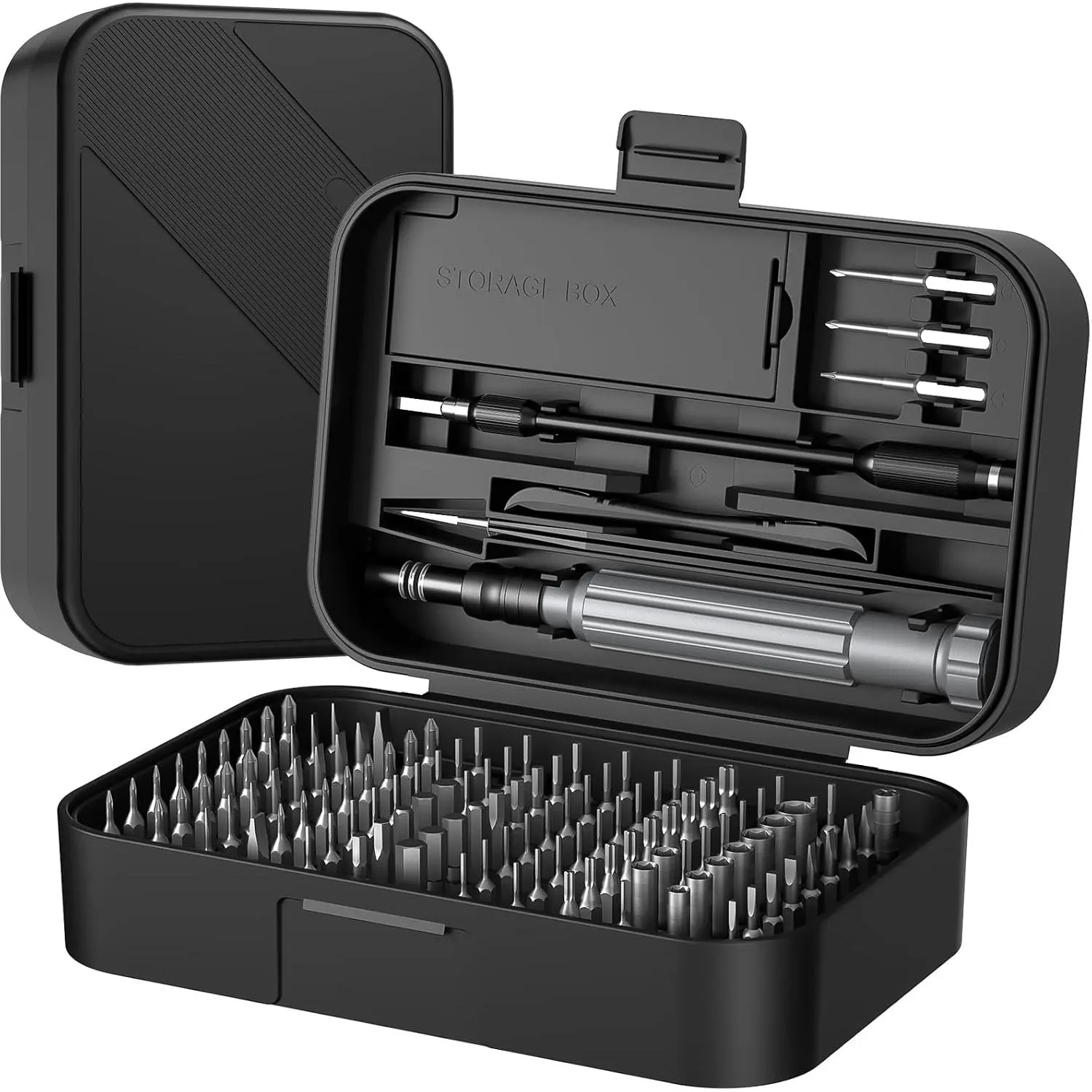 150-in-1 Magnetic Tips Screwdriver Set, Mini Tool Kit with Compact In-Box Storage, Mobile Repair & Precision Hand Tools for Electronics, Gaming Controllers, Jewelers