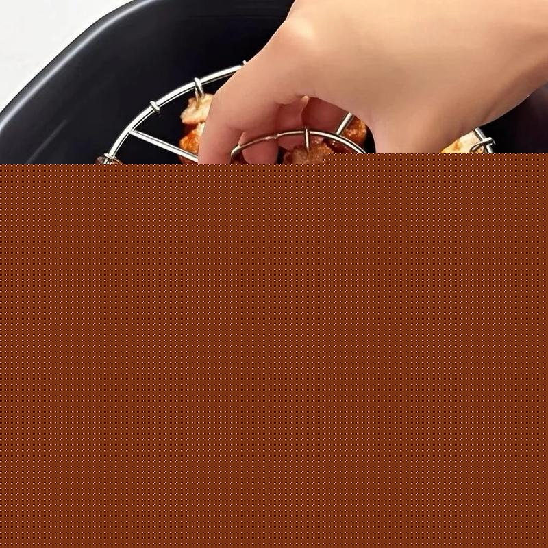 24Pcs Stainless Steel Air Fryer Vertical Kebab Rack, Round Hanging Grill