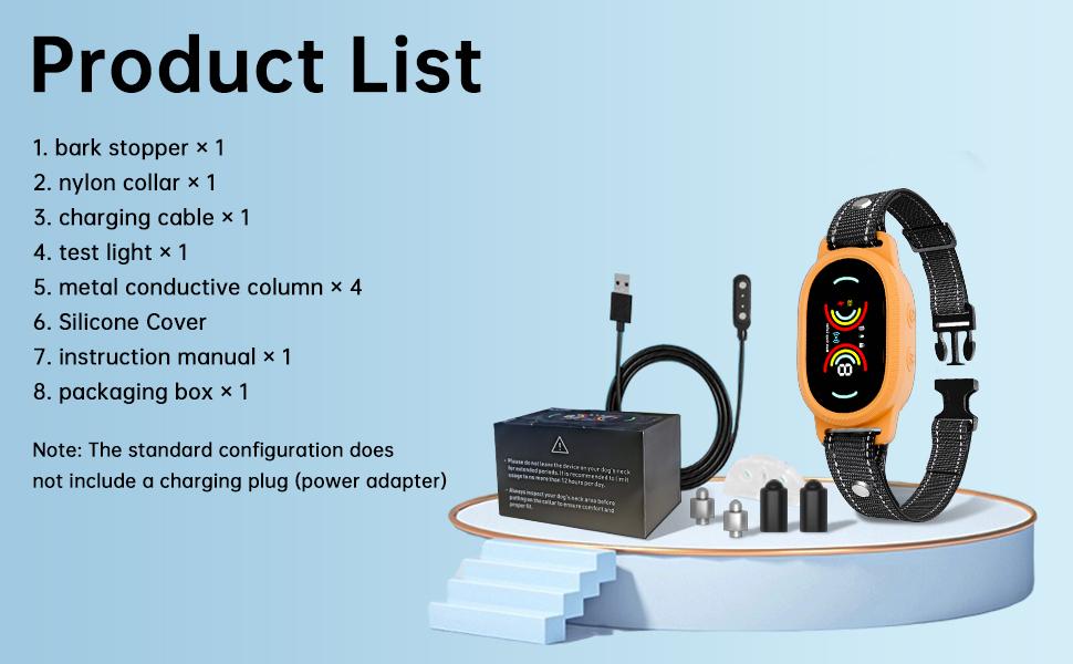 Anti Bark Collar for Dogs Smart No Harsh Shock Humane Training Collar with Beep Vibration, Rechargeable Automatic Dog Barking Control Device for Small Medium Dogs, Adjustable Sensitivity Levels Anti Bark Collar for Dogs Smart No Harsh Shock Humane Training Collar with Beep Vibration, Rechargeable Automatic Dog Barking Control Device for Small Medium Dogs, Adjustable Sensitivity Levels