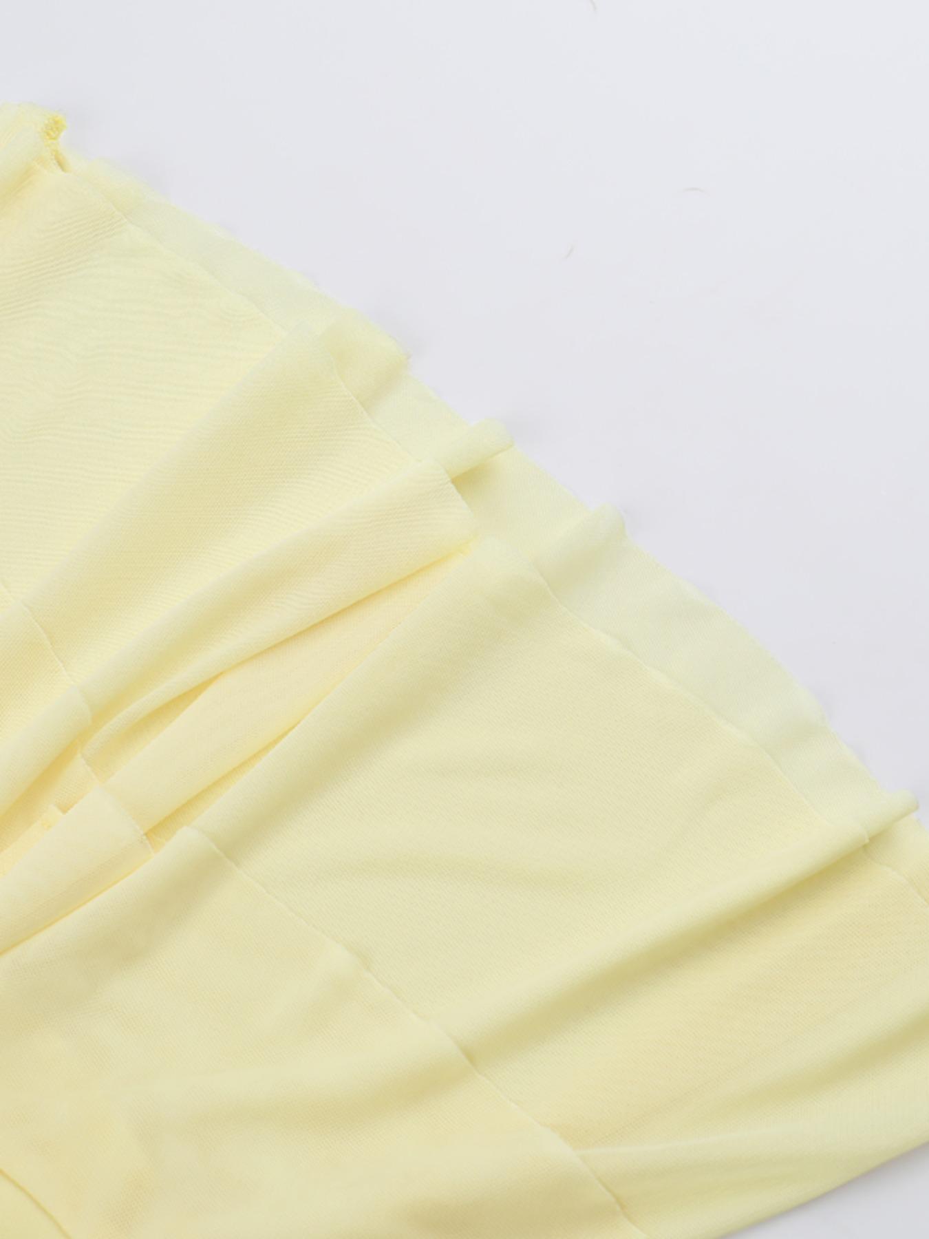 Women's Solid Blackless Tube Top & Ruffled Bodycon Skirt Set, Casual Fashion Cozy Two-piece Outfits for Daily Holiday Vacation Wear, Ladies Clothes for Summer Easter